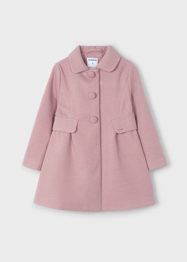 Mayoral Girls Dusky Pink Dressy Coat 