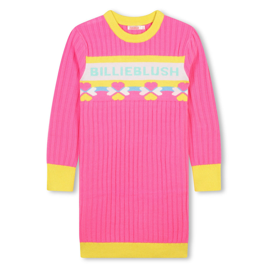 Billieblush Girls Pink Knitted Dress